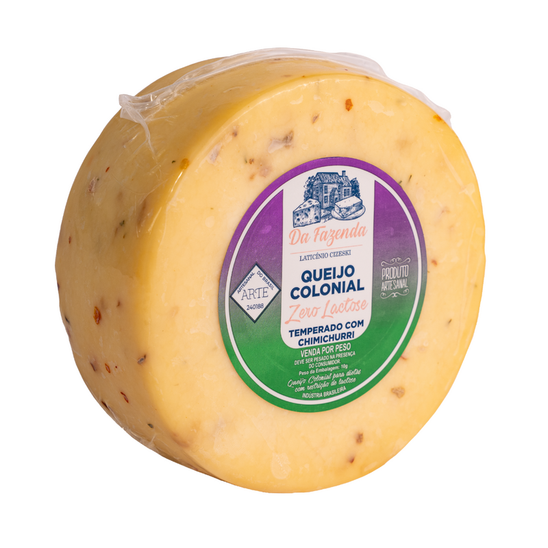 Queijo Colonial Temperado – Chimichurri - Zero lactose